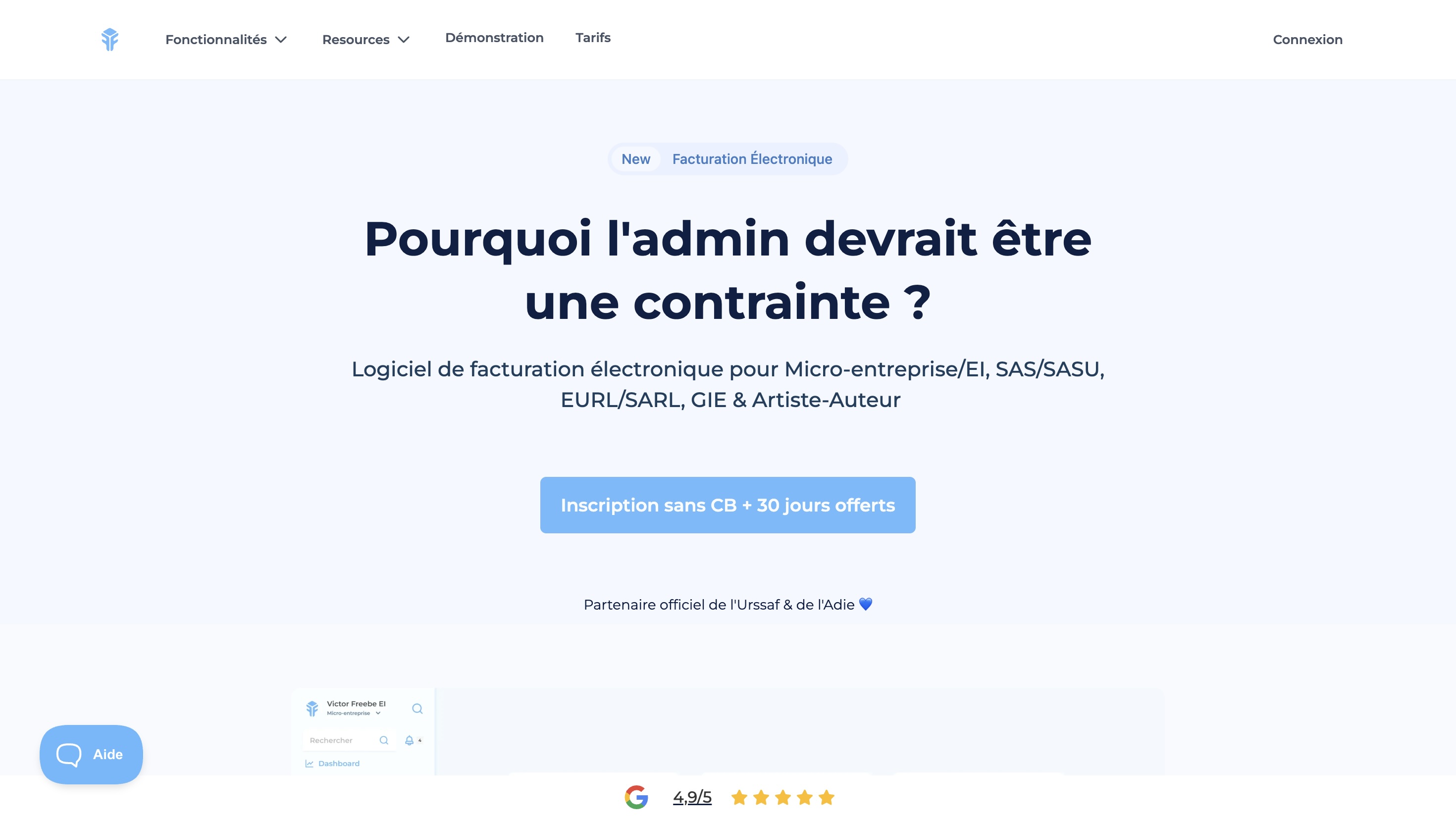 Interface Freebe